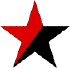 red and black star